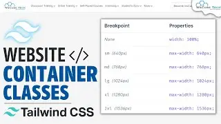 What are Containers in Tailwind CSS? | Tailwind Containers Class - Complete Tutorial