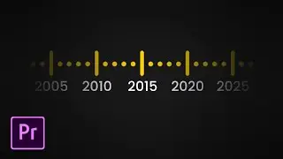 Create Scrolling TIMELINE YEAR Animation in Premiere Pro