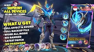 UPDATE! Script Skin Gusion Legend Cosmic Gleam No Password - Full Effect & Sound With Logo - Latest