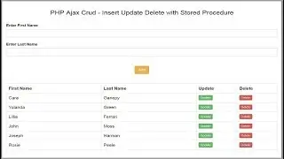 PHP Ajax Crud - Insert Update Delete with Stored Procedure 3