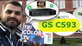 GS C593 Триколор 4K приемник на  Android! WiFi, Bluetooth, чем еще удивило меня новое устройство?