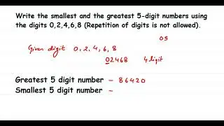 Write the smallest and the greatest 5-digit numbers using the digits 0,2,4,6,8.