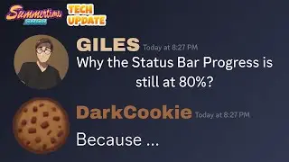 Why the Status Bar Progress stopped moving and stuck at 80%? - Summertime Saga Tech Update News