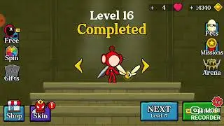 СТИКМЕН ОГОНЬ ПРОТИВ МОНСТРОВ УРОВНИ 10-20 Stick adventure #2