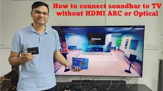 (Hindi) How to connect soundbar to TV without HDMI ARC or optical Part-2