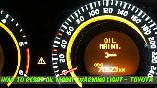 How To Reset The Maintenance Warning Light In A Toyota Corolla  -  DIY