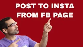 Post To Instagram From Facebook Business Page (WITHOUT Creator Studio)