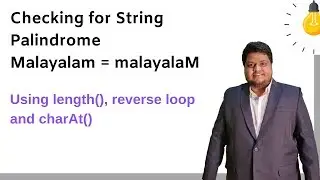 String Palindrome Check | JavaGyan Series | Asterix Solution