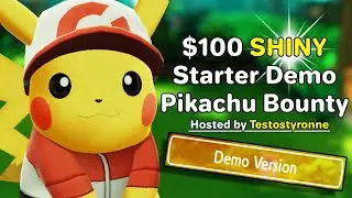 The $100 SHINY Starter Demo Pikachu Bounty | Live Event Trailer