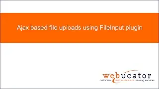 Ajax based file uploads using FileInput plugin