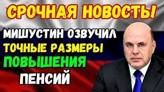 🚨СРОЧНЫЕ НОВОСТИ! Мишустин огласил точные размеры повышения пенсий работающим пенсионерам России!