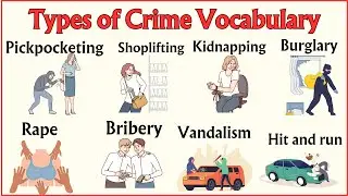 Lesson 46: Types of Crime Vocabulary; Kidnapping, Arson, Human trafficking, Hijacking 