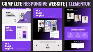 Complete Responsive ANDROID DEVELOPER Website using ELEMENTOR | Wordpress Tutorial 2024🔥🔥🔥