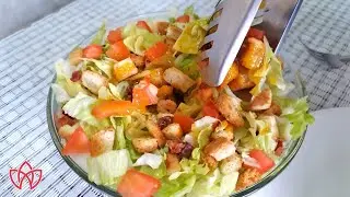 Salada Crocante com Molho de Mostarda e Mel