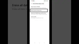 How to reset system settings only in realme c12 