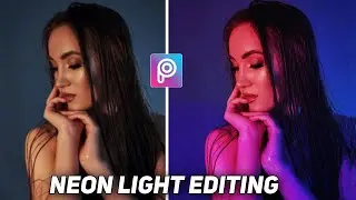 Neon LIGHT Editing on Picsart ~ Picsart Editing Tutorial ~  Neon Light Photo Editing