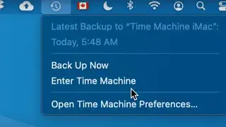 How to Show Time Machine in Menu Bar on Mac