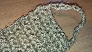 Мочалка из джута крючком для начинающих