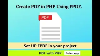 How to Generate a PDF Invoice and Report in PHP - Set Up FPDF in Your PHP Project: Step-by-Step