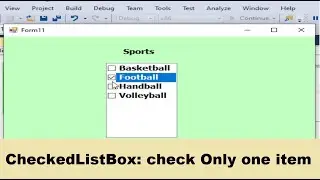 VB.net| How to check only one item in checkedlistbox