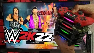 How to play WWE 2K22 Local Multiplayer up to 4 Players in PS4? Add 4 DualShock Controller