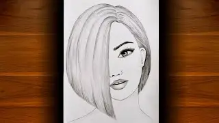 How to draw a beautiful girl face easy for beginners / beautiful drawing step by step