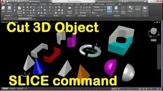 How to Cut a 3D Object in AutoCAD using Slice Command