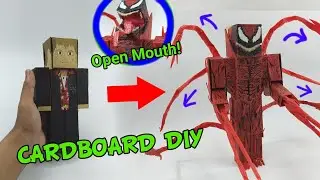 Cletus Kasady Becomes Carnage! with 6 Automatic tentacles| Cardboard diy| Venom Let there be Carnage