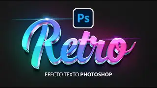 Como hacer efecto de texto 3d retro en photoshop