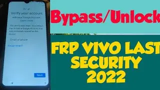 how to remove frp vivo y12s last security 2022
