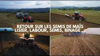 Retour sur les semis de maïs (lisier, labour, semis de maïs, binage)