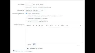 Work log in JIRA