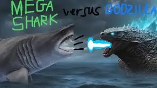 GODZILLA vs MEGA SHARK (true battle) sticknodes animation (monsterverse vs ayslum)