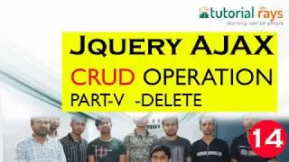 13. DELETE | Ajax CRUD Operation | Ajax Tutorial | Ajax Insert Update Delete| Tutorial Rays