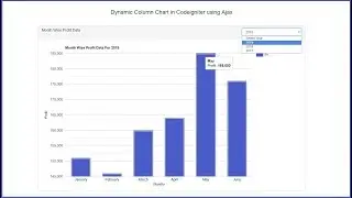 Dynamic Bar or Column Chart in Codeigniter using Ajax