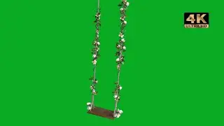 Bench Swing Green Screen Video