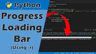 Progress Loading Bar with ASCII Characters (Using \r in Python)