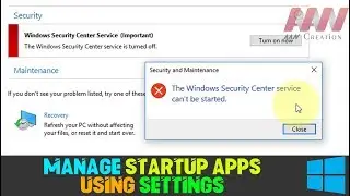 How to Fix The Security Center service can't be started Error