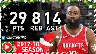 James Harden Full XMAS Highlights vs Thunder (2017.12.25) - 29 Pts, 14 Ast, 8 Reb