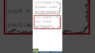 Python tkinter root window