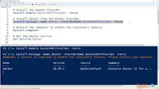 Mastering Windows Server 2019 : Installing Docker on Windows Server 2019  | packtpub.com