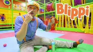 Blippi Learns The Five Senses at an Indoor Playground! | Blippi Full Episodes | Blippi Toys