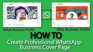 How to set WhatsApp Cover Page for Business | Professional WhatsApp Cover page design