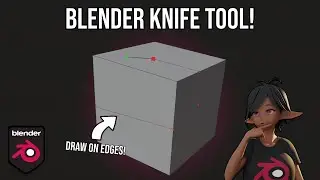 How to use the Knife Tool in Blender 4.2!