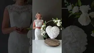 Эффектный торт на свадьбу. Торт в форме сердца. A wedding cake