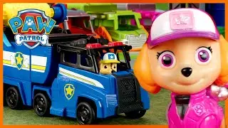 Fun Day at the Big Truck Pups HQ ⛽️- PAW Patrol - Toy Pretend Play Rescue for Kids