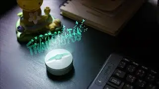 text hologram reacting to music (After Effects)