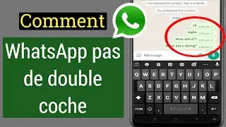 WhatsApp Pas de double coche | Comment supprimer la double coche sur le message WhatsApp (2023) |