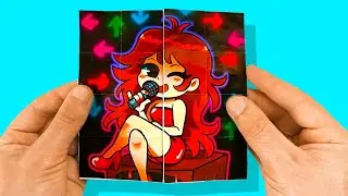 FNF Endless card TUTORIAL (BF + GF + WHITTY + ROBOT HEX) Friday Night Funkin