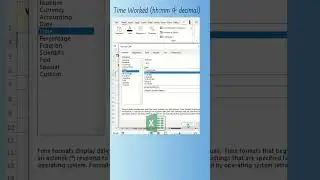 Calculate Time Worked in Excel #excel #exceltipsandtricks #excelformula #shorts